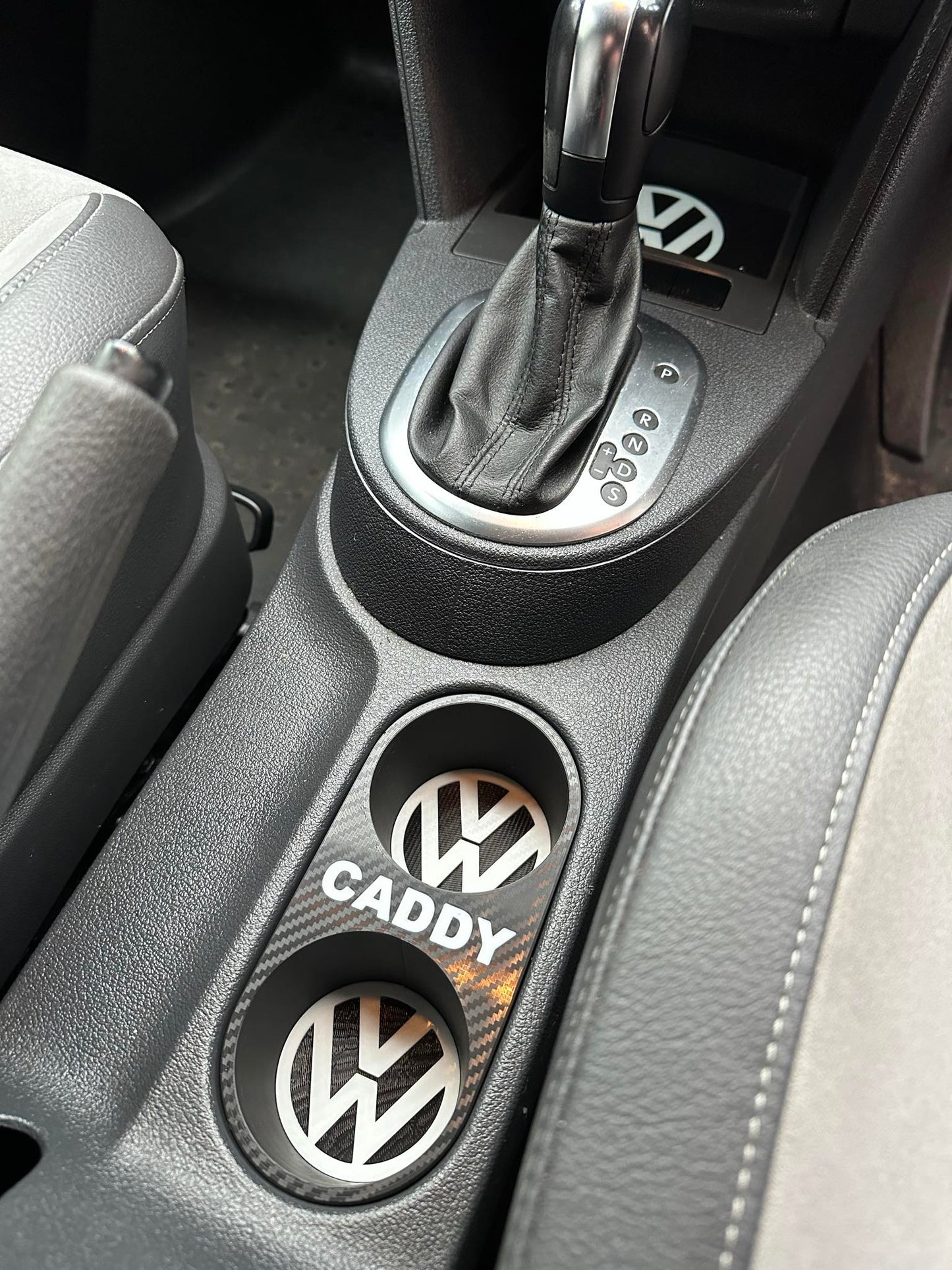 Caddy & Touran 2 and 3 part insert sets. with carbon fibre effect.