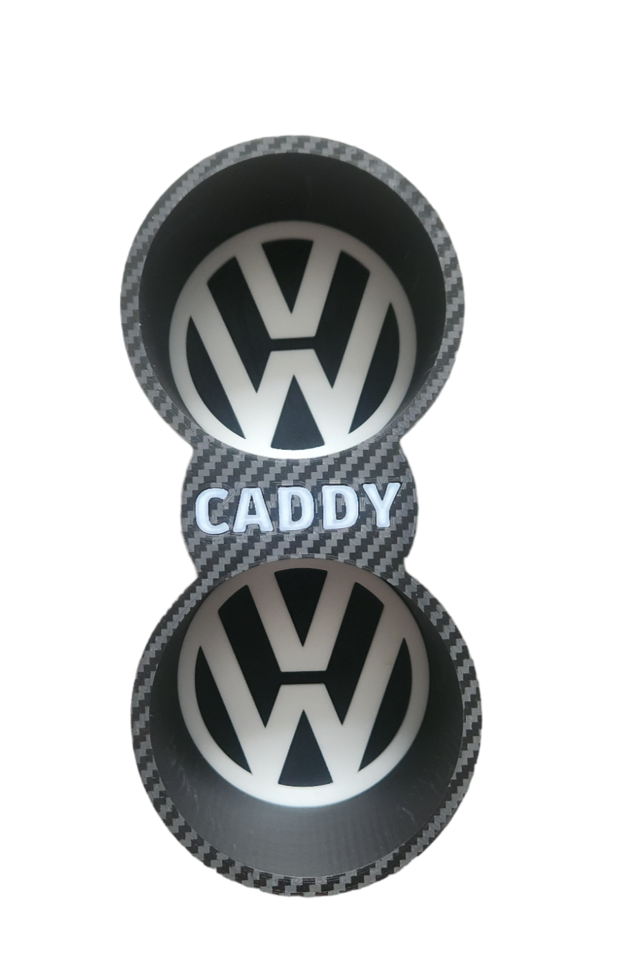 VW Caddy or Touran Cupholder With Carbon Fibre effect