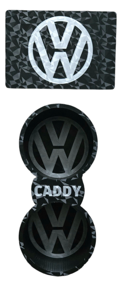 Caddy or Touran cupholder + coin tray in POE effect