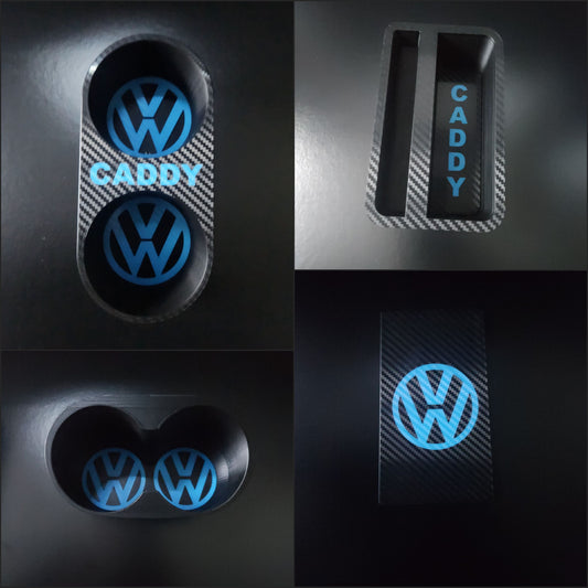 4 Part Carbon Fibre Cupholder set