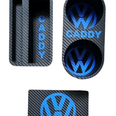 4 Part Carbon Fibre Cupholder set