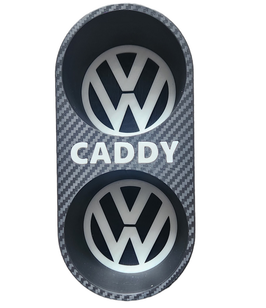 VW Caddy or Touran Cupholder With Carbon Fibre effect