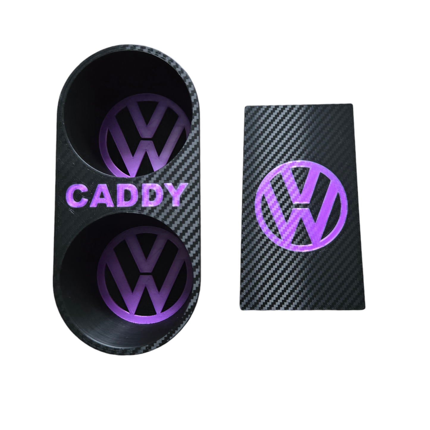 Caddy & Touran 2 and 3 part  insert sets. with carbon fibre effect.